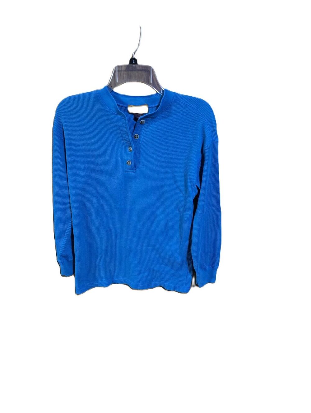 63 Limited Jeans Solid Blue Thermal Top Size 12